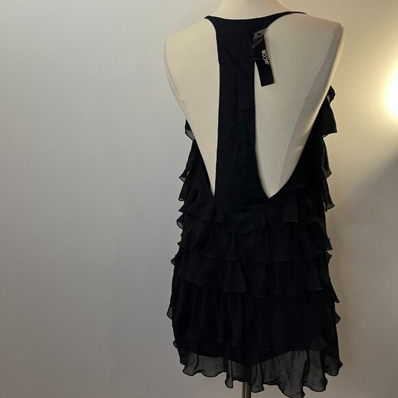 JACOB Women's Black Ruffle Spaghetti Strap Top - Size Large - NWT $59 - Picture 3 of 5